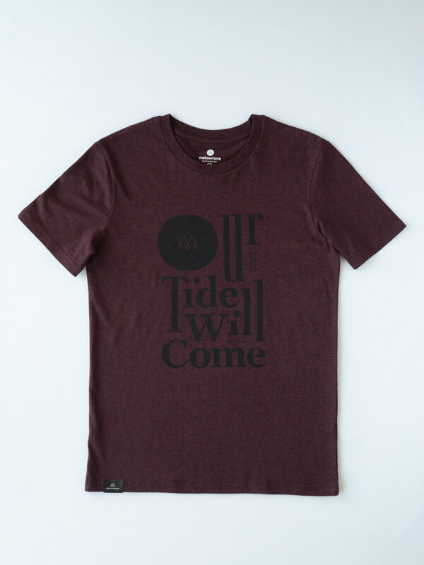 OUR TIDE - T-Shirt<br>heather grape red