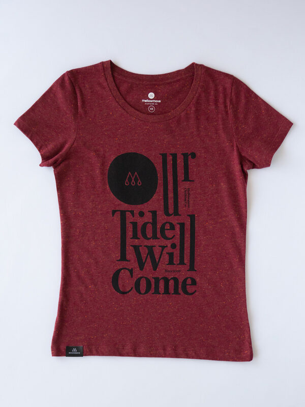 OUR TIDE - T-Shirt<br>heather neppy burgundy