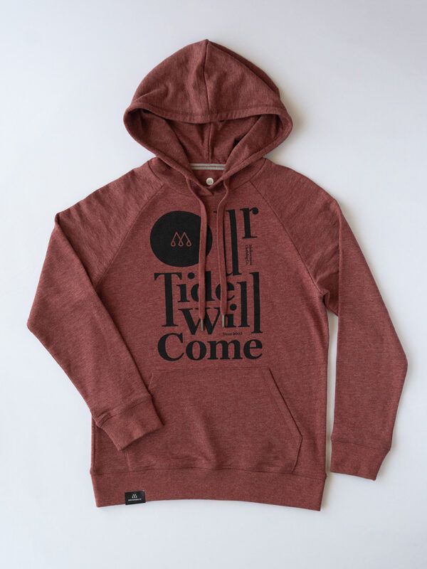 OUR TIDE - Hoodie<br>maroon marl