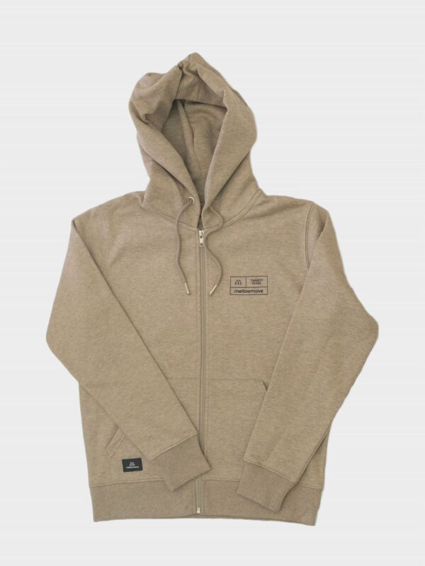THE CLERK - Zip Hoodie <br> heather sand