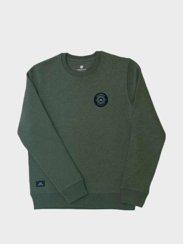 RAYS - Crew Sweat <br> mid heather khaki