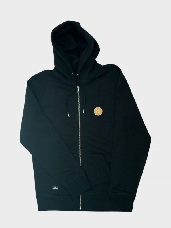 PATCHWORK - Zip Hoodie <br> black